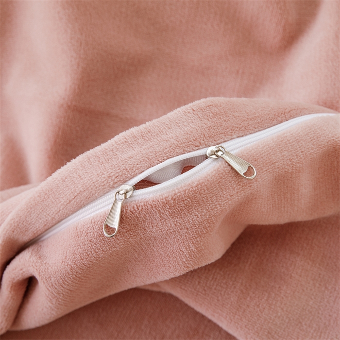 91家纺网 家纺一手货源 找家纺 锦罗绣 2024新款230克纯色牛奶绒单被套 暖橘-