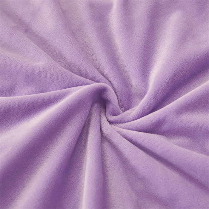 91家纺网 家纺一手货源 找家纺 2024秋冬新款茉含宝宝绒公主风四件套 浪漫紫-