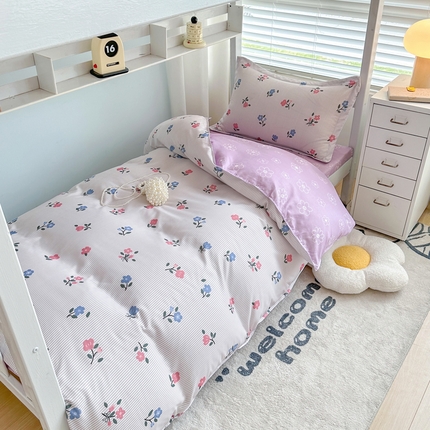 91家纺网 家纺一手货源 找家纺 （总）卡斯诺家纺馆 2025新款芦荟棉宿舍床上下铺三件套