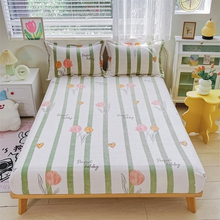 91家纺网 家纺一手货源 找家纺 （总）锦罗绣 2024新款A类高克重牛奶绒印花单床笠