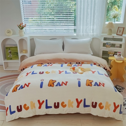 91家纺网 家纺一手货源 找家纺 （总）锦罗绣 2024新款A类高克重牛奶绒印花单被套