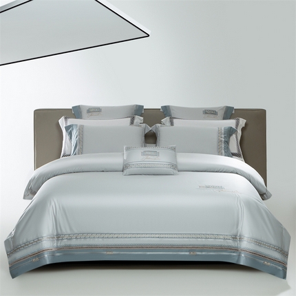 91家纺网 家纺一手货源 找家纺 （总）2025新款长绒棉高端绣花四件套-浩娜