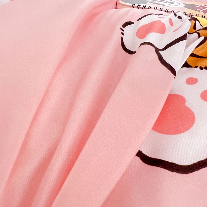 91家纺网 家纺一手货源 找家纺 卡斯诺家纺馆 2025新款芦荟棉宿舍床上下铺三件套 顽皮猫咪