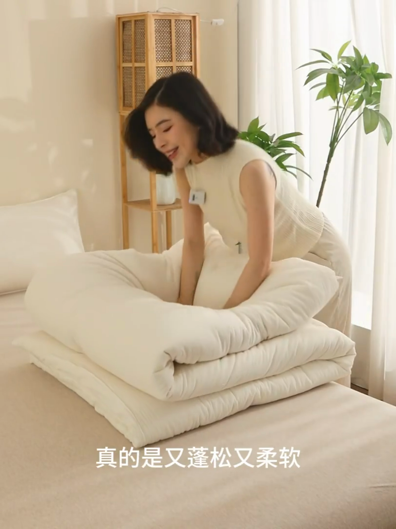 91家纺网 家纺一手货源 找家纺 （总）瑜珠家纺 2025新款无染新疆棉花被冬被春秋被被子被芯