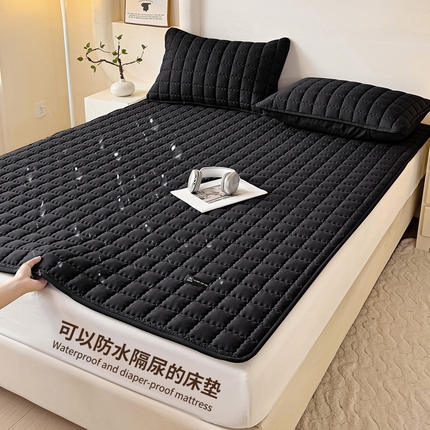 91家纺网 家纺一手货源 找家纺 （总）恒尚居 2024爆款防水床垫床褥床护垫原棉大豆夹棉护垫软床垫-四季跑量款