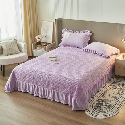 91家纺网 家纺一手货源 找家纺 （总）2024新款A类幸福约定牛奶绒单床盖