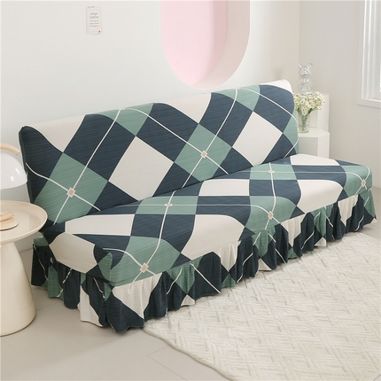 91家纺网 家纺一手货源 找家纺 （总）雅竹家纺 2024新款牛奶丝单版系列裙边款沙发床