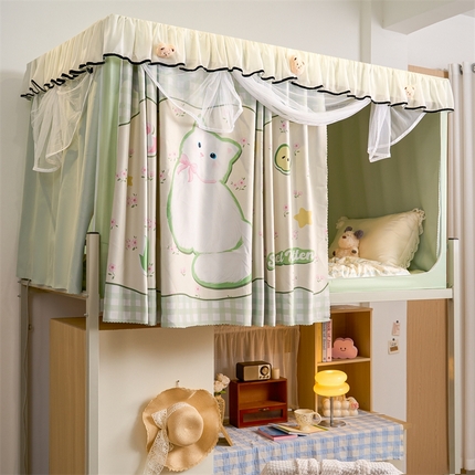 91家纺网 家纺一手货源 找家纺 （总）卓尔居 2025新款学生遮光床帘高精密晨曦系列蚊帐