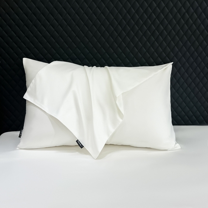 家居1号家纺 2024新款50双股新疆长绒棉纯色四件套单品系列-单枕套 枕套纯享-象牙白
