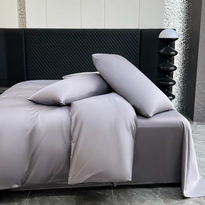 91家纺网 家纺一手货源 找家纺 家居1号家纺 2024新款50双股新疆长绒棉纯色四件套单品系列-单被套 纯享-绅士灰