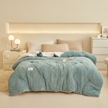 91家纺网 家纺一手货源 找家纺 （总）2024新品塔肤绒保暖舒适冬被子被芯