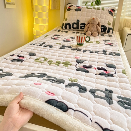 91家纺网 家纺一手货源 找家纺 （总）源舍家纺 2024新款牛奶绒学生宿舍床垫床褥款上下铺床垫