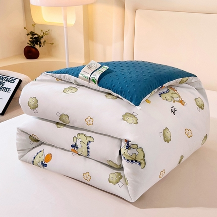 暖阁 2025新款A类水洗棉豆豆被冬被春秋被被子被芯 开心恐龙