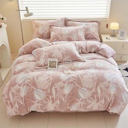 91家纺网 家纺一手货源 找家纺 （总）2024新款A类立体雕花四件套