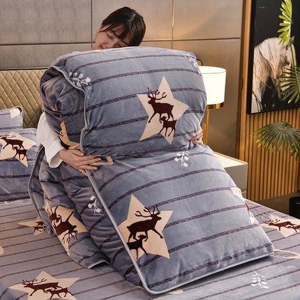 91家纺网 家纺一手货源 找家纺 （总）乐萱 2025新款单被套牛奶绒被罩单件180克