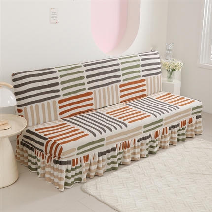 91家纺网 家纺一手货源 找家纺 （总）雅竹家纺 2024新款牛奶丝单版系列裙边款沙发床