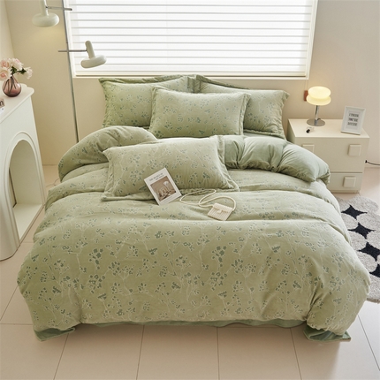 91家纺网 家纺一手货源 找家纺 （总）2024新款A类立体雕花四件套