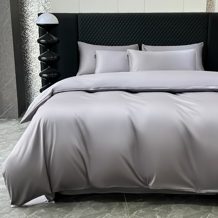 91家纺网 家纺一手货源 找家纺 家居1号家纺 2024新款50双股新疆长绒棉纯色四件套单品系列-单被套 纯享-绅士灰