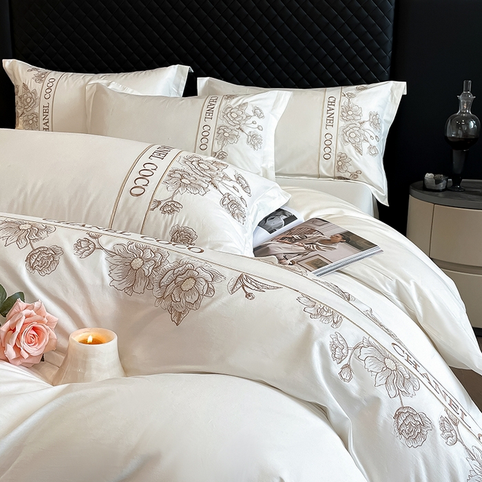 91家纺网 家纺一手货源 找家纺 （总）理想家家纺 2024新款13372全棉刺绣四件套系列-花季