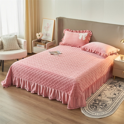 91家纺网 家纺一手货源 找家纺 （总）2024新款A类幸福约定牛奶绒单床盖