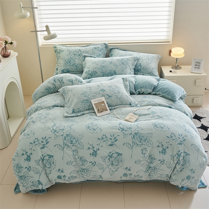 91家纺网 家纺一手货源 找家纺 （总）2024新款A类立体雕花四件套