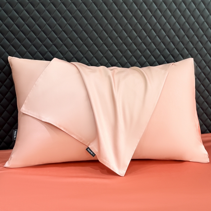 91家纺网 家纺一手货源 找家纺 家居1号家纺 2024新款50双股新疆长绒棉纯色四件套单品系列-单枕套 枕套共享-夏恋