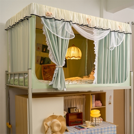 91家纺网 家纺一手货源 找家纺 （总）卓尔居 2025新款学生遮光床帘高精密晨曦系列蚊帐