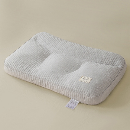 91家纺网 家纺一手货源 找家纺 （总）贵夫人 2024新款草本分区纯荞麦护颈枕枕头枕芯-蝴蝶结满绣