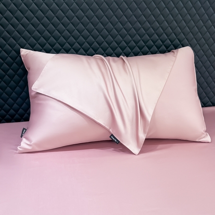 家居1号家纺 2024新款50双股新疆长绒棉纯色四件套单品系列-单枕套 枕套纯享-豆沙