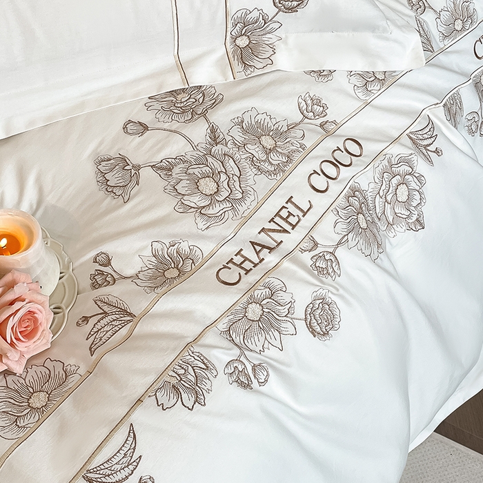 91家纺网 家纺一手货源 找家纺 （总）理想家家纺 2024新款13372全棉刺绣四件套系列-花季