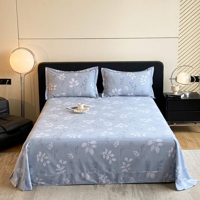 91家纺网 家纺一手货源 找家纺 莱通家纺 2024秋冬新款超柔喷气加厚磨毛单品床单 佰草集