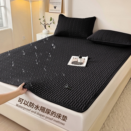 91家纺网 家纺一手货源 找家纺 （总）恒尚居 2024爆款防水床垫床褥床护垫原棉大豆夹棉护垫软床垫-四季跑量款