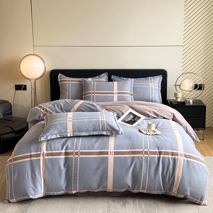 91家纺网 家纺一手货源 找家纺 （总）莱通家纺 2024秋冬新款超柔喷气加厚磨毛四件套（买家秀联系商家）