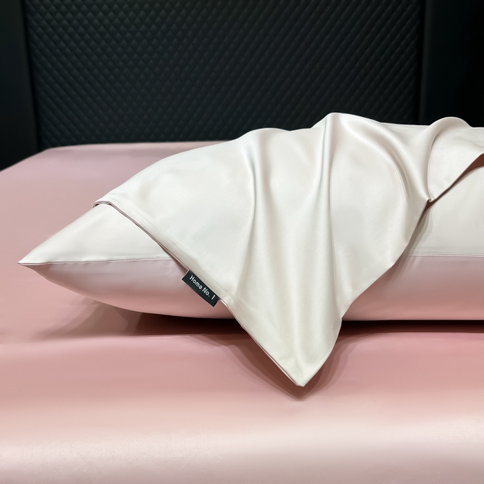 91家纺网 家纺一手货源 找家纺 家居1号家纺 2024新款50双股新疆长绒棉纯色四件套单品系列-单枕套 枕套共享-桃粉+粉