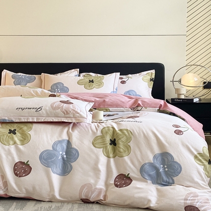 91家纺网 家纺一手货源 找家纺 （总）莱通家纺 2024秋冬新款超柔喷气加厚磨毛四件套（买家秀联系商家）