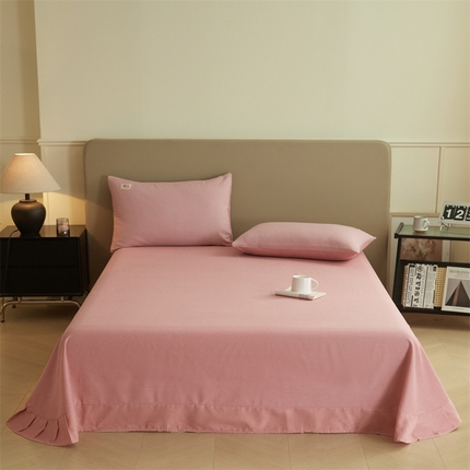 91家纺网 家纺一手货源 找家纺 （总）优贝 新款纯色全棉磨毛单品床单