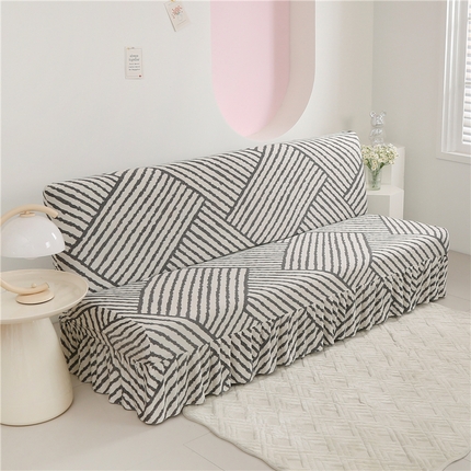 91家纺网 家纺一手货源 找家纺 （总）雅竹家纺 2024新款牛奶丝单版系列裙边款沙发床