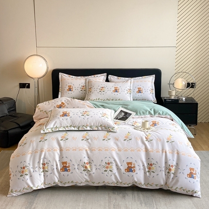 91家纺网 家纺一手货源 找家纺 （总）莱通家纺 2024秋冬新款超柔喷气加厚磨毛四件套（买家秀联系商家）