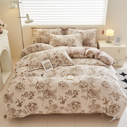 91家纺网 家纺一手货源 找家纺 （总）2024新款A类立体雕花四件套