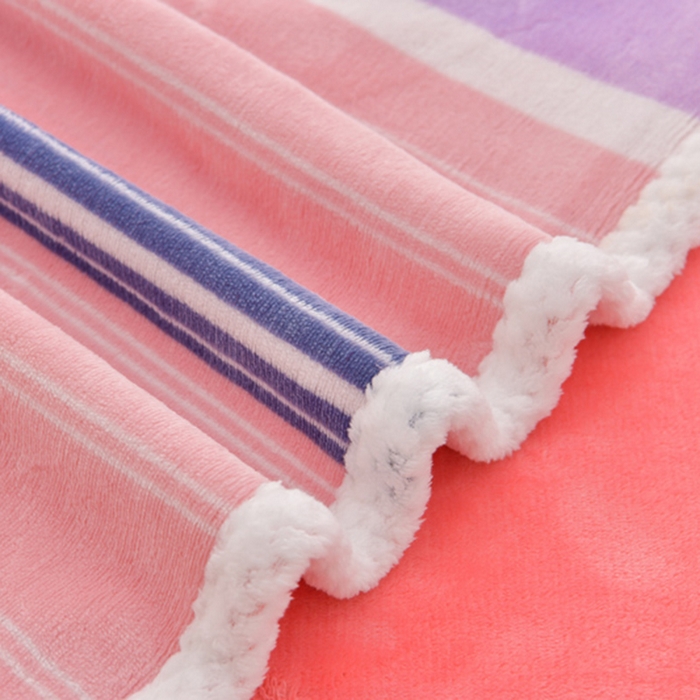 91家纺网 家纺一手货源 找家纺 绒耀 2025新款高克重牛奶绒四件套保暖四件套直播爆款电商爆款 彩虹兔