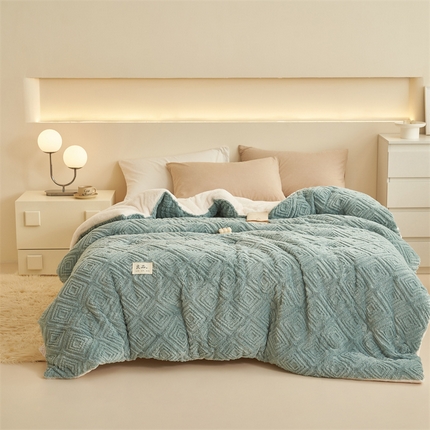 91家纺网 家纺一手货源 找家纺 （总）2024新品塔肤绒保暖舒适冬被子被芯