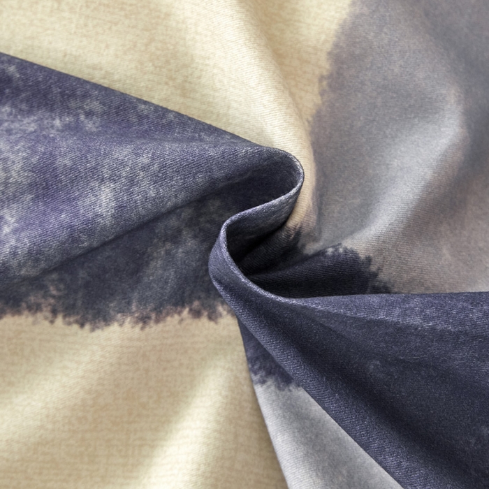 91家纺网 家纺一手货源 找家纺 雅居纺家纺 2024新款全棉印花磨毛四件套 蓝大格