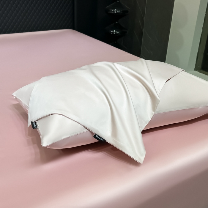 91家纺网 家纺一手货源 找家纺 家居1号家纺 2024新款50双股新疆长绒棉纯色四件套单品系列-单枕套 枕套共享-桃粉+粉