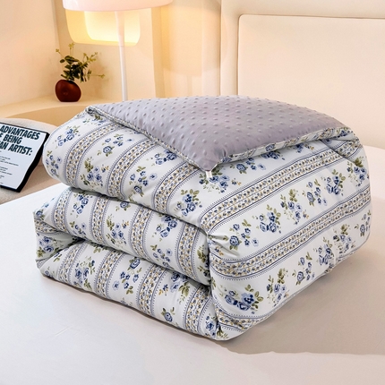 暖阁 2025新款A类水洗棉豆豆被冬被春秋被被子被芯 春日铃兰