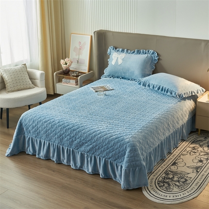 91家纺网 家纺一手货源 找家纺 （总）2024新款A类幸福约定牛奶绒单床盖