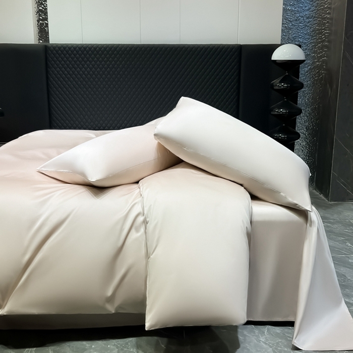 91家纺网 家纺一手货源 找家纺 家居1号家纺 2024新款50双股新疆长绒棉纯色四件套单品系列-单被套 纯享-玫瑰棕