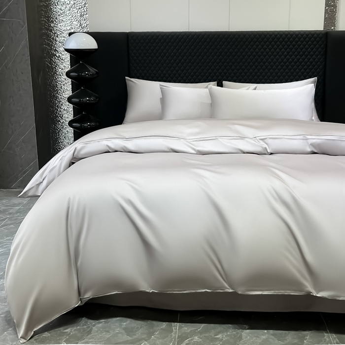 91家纺网 家纺一手货源 找家纺 家居1号家纺 2024新款50双股新疆长绒棉纯色四件套单品系列-单被套 纯享-太空灰