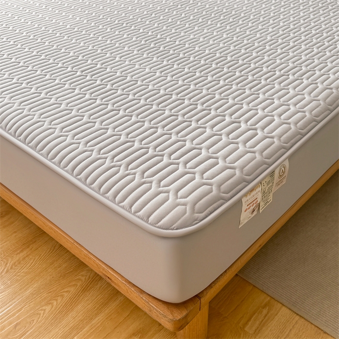 91家纺网 家纺一手货源 找家纺 雯豆家纺 2025新品【漏水包赔】防水隔尿加厚夹棉床笠三件套床垫保护套纯色床罩 格调防水款-月岩灰