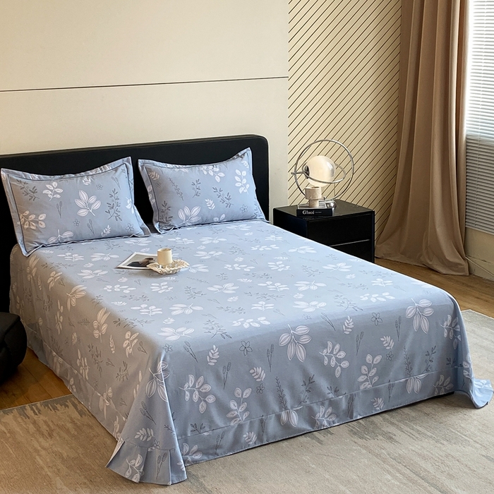 91家纺网 家纺一手货源 找家纺 莱通家纺 2024秋冬新款超柔喷气加厚磨毛单品床单 佰草集