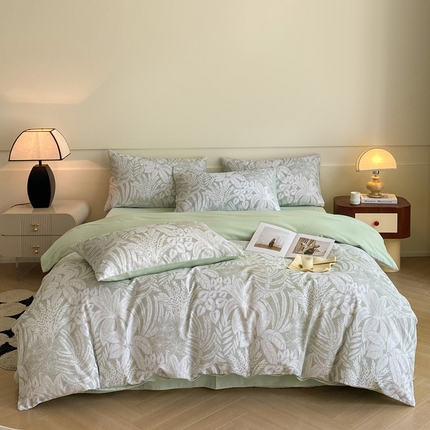 91家纺网 家纺一手货源 找家纺 （总）雅居纺家纺 2024新款全棉印花磨毛四件套